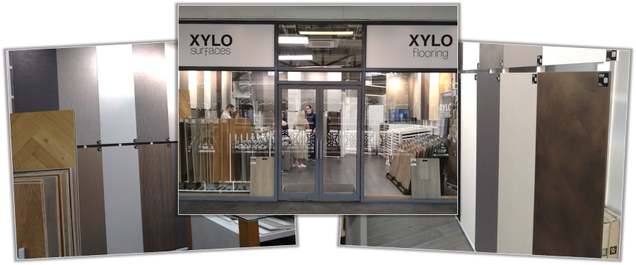 A photo collage showing the Xylo London Showroom